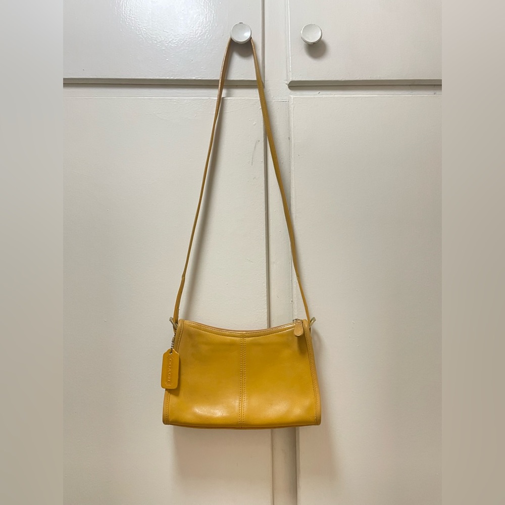 *RARE* Vintage Coach Crossbody Bag in Yellow